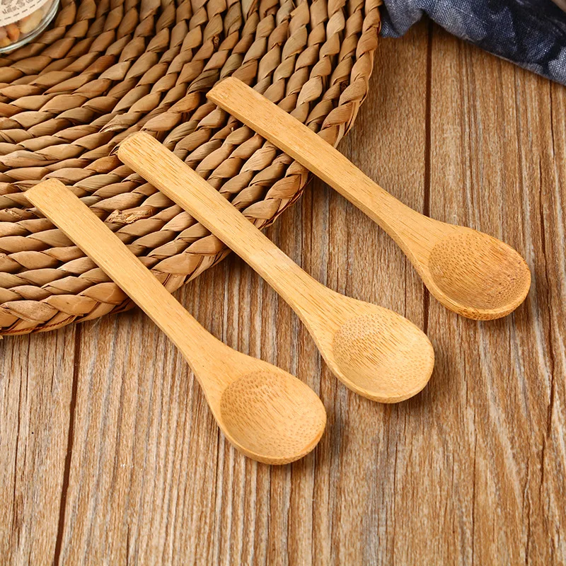 Cuillères en bois et bambou pour bébé, accessoires pour miel, 9cm, 13cm,  15cm, 50 pièces - AliExpress