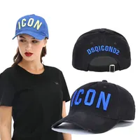 DSQICOND2 Wholesale Cotton Baseball Caps ICON Letters High Quality Cap Men Women Customer Design Hat Trucker Snapback Dad Hats 2