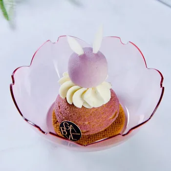 

20pcs High quality pink ice cream bowl baking decor cake dessert bowl wedding birthday party favors food container plastic bowl