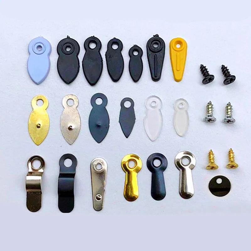 

50pc Black Clear Metal Plastic Photo Frame Mirror Backboard Turnbutton Rotating Lock Buttons Fixing Brad Picture Frame Accessory