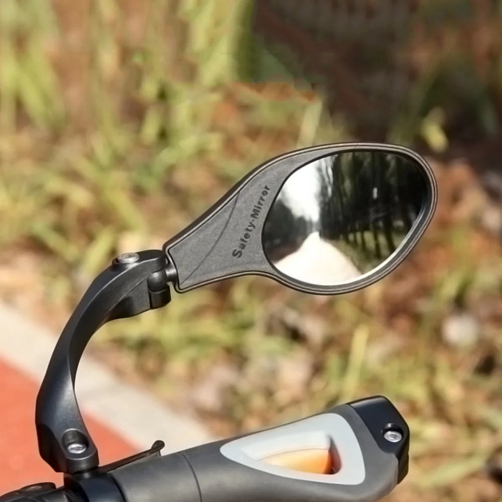 360 Degree Bicycle Mirror Handlebar Mount MTB Road Bike Rearview Safety Cycling Flexible Back Mirrors Folded Blind BC0431 (2)