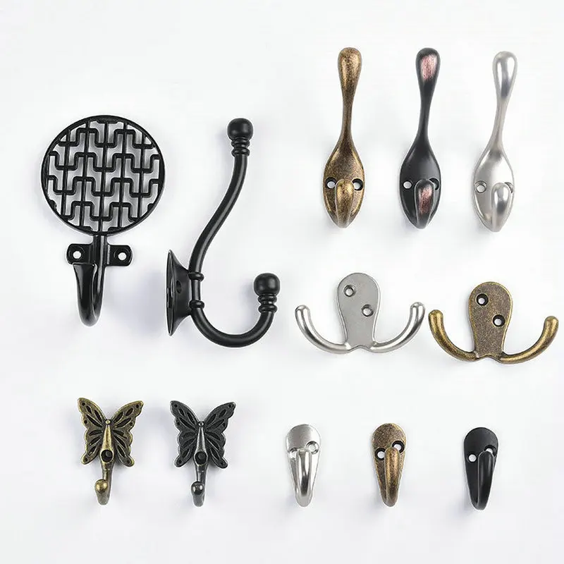 CLASSIC Antique Europe Garden Style Household Living Bedroom 2PCSLot Coat Hanger Clothes Hook Coat Hook Coat Rack Robe Hook (2)