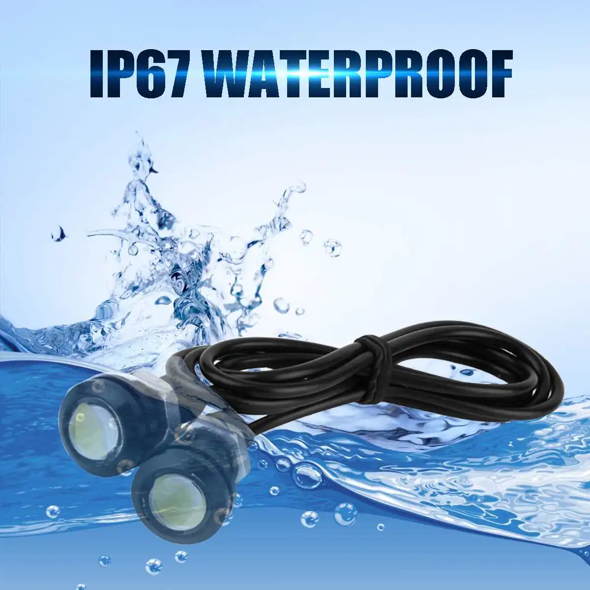 

2pcs 12V 9W COB Car Fog Lamp Daytime Running Light Waterproof Reversing lamp Auto Fog bulb Backup Brightness Eagle Eye Car Light