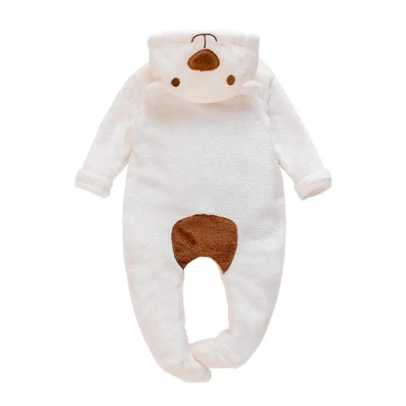 Новая модная одежда для сна; Милый хлопковый спальный мешок из плотного флиса с длинными рукавами и вышивкой для новорожденных