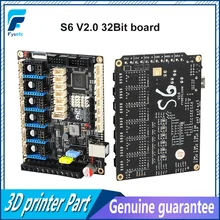 S6 v2.0 placa de controle 32 bits apoio 6x tmc drivers uart/spi voando fio xh/mx conector vs f6 v1.3 skr v1.3