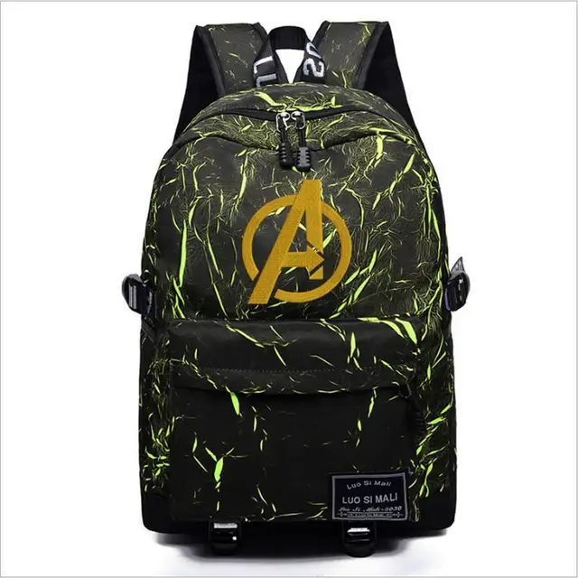 Genuine Disney Marvel Backpack Spiderman Captain America Capacity Backpack Travel Bag Men&Women Laptop Bag Mochila Escolar 9