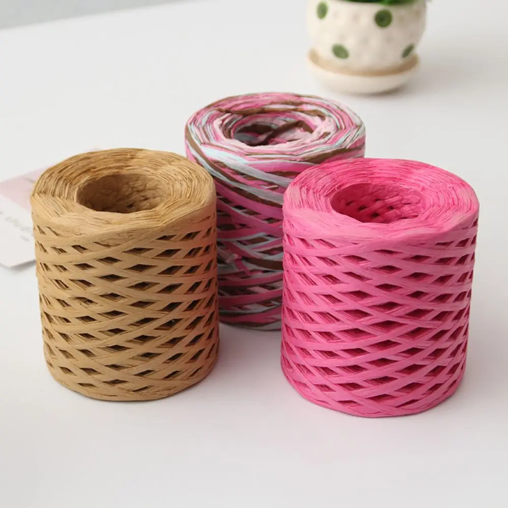 Environmentally Friendly Lafite Baking Packaging Paper Rope Braided Decorative Tape Manual | Дом и сад