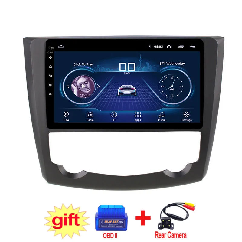 10 1 дюймов IPS и 2.5D сенсорный экран Android 8 автомобильный DVD GPS навигация для Renault Kadjar