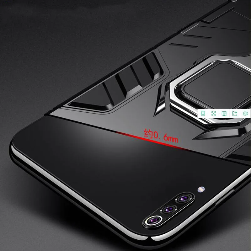 2 шт. металлический держатель телефона для машины кольцо чехол для Xiaomi Mi A3 Магнитный противоударный мягкий чехол для Xiaomi Mi A 3 задняя крышка телефонные чехлы