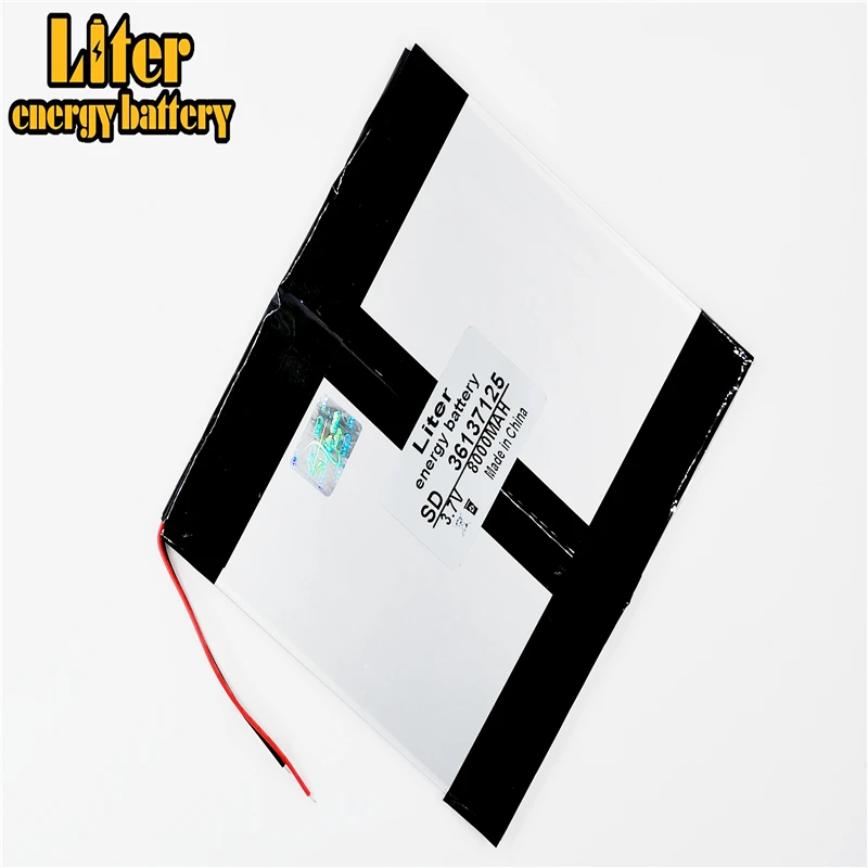 

36137125 3,7 V 8000mAH 35125135 полимерный литий-ионный/литий-ионный аккумулятор для планшетного ПК, сотового телефона, внешнего аккумулятора