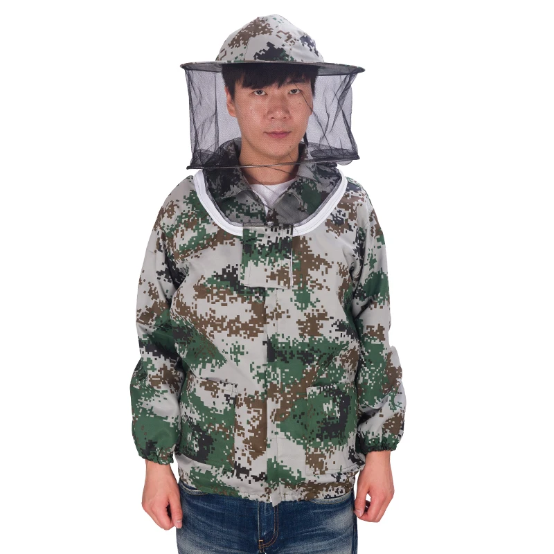 Одежда для пчеловодства, уличная рабочая куртка, противомоскитная рыболовная куртка, куртка для пчеловодства, Съемная шляпа, Солнцезащитная куртка