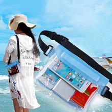 Queshark-Bolsa de hombro para teléfono, 3 capas, resistente al agua, para buceo, natación, Snowboard, esquí, seco bajo el agua