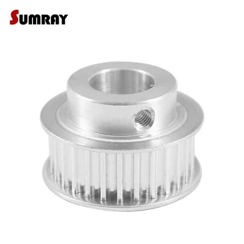 

SUMRAY 5M Timing Pulley 28T 6/8/10/12/19/20mm Bore Motor Belt Pulley 16/21mm Width Toothed Pulley Wheel for 3D Printer