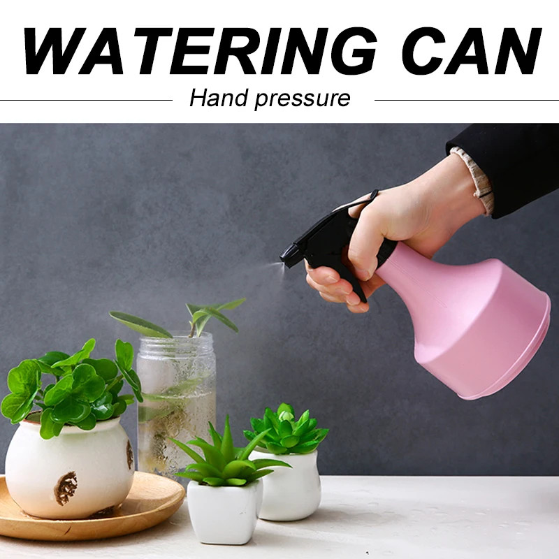 Watering Kettle Bule Pink Home& Garden Practical Watering Can ABS Cleaning Indoor Portable Hand Pressure Sprayer Pot Tool