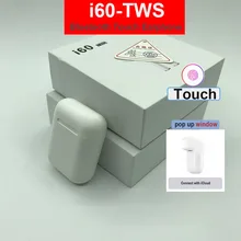 2019 yeni i60 Tws kulaklık Kablosuz i60 tws Kulaklık Bluetooth 5.0 Kulaklık Dokunmatik Kontrol mikrofon Kulaklık Tüm Akıllı Telefon için(China)