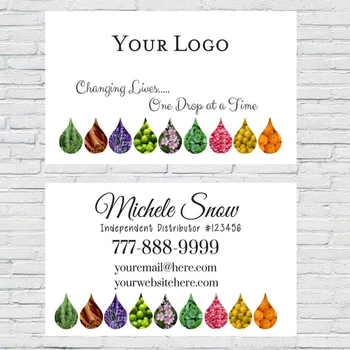 

Custom Drop Business Card | Essential Oil Business Card, Customized Calling Card, Printable Business Card, Essential
