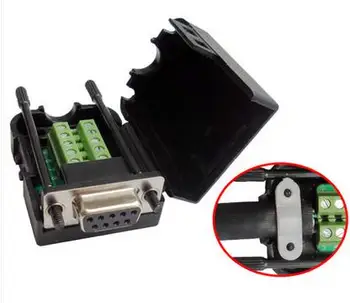 

CAN Network Bus DB9 Female Connector 9-hole Connection Connector Adapter Welding-free Serial Connector