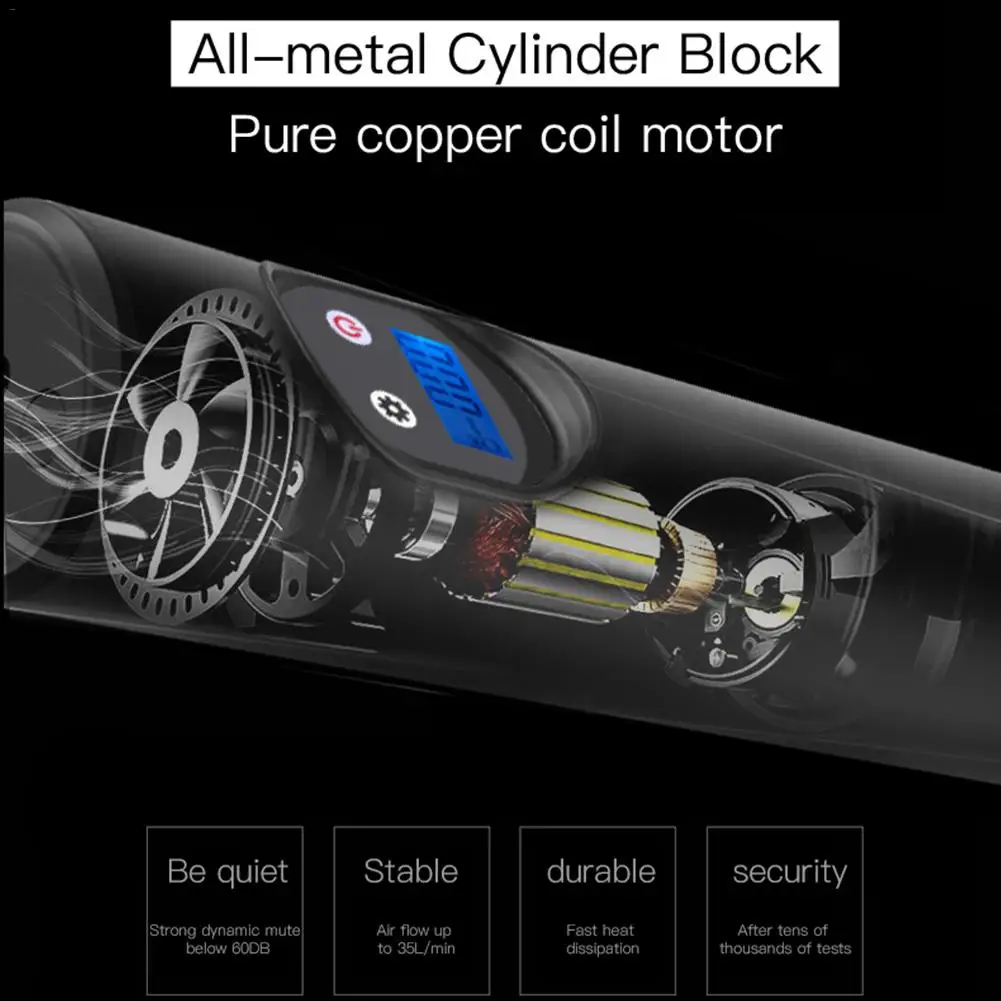 12V 2000mAh автомобильные воздушные насосы Электрический беспроводной шинный насос
