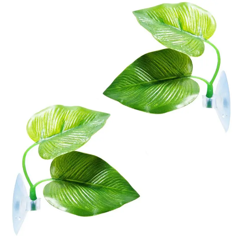 

Fish Leaf Pad - Improves Betta'S Health By Simulating The Natural Habitat( Double Leaf Design, One Big And One Small ) Hammock T