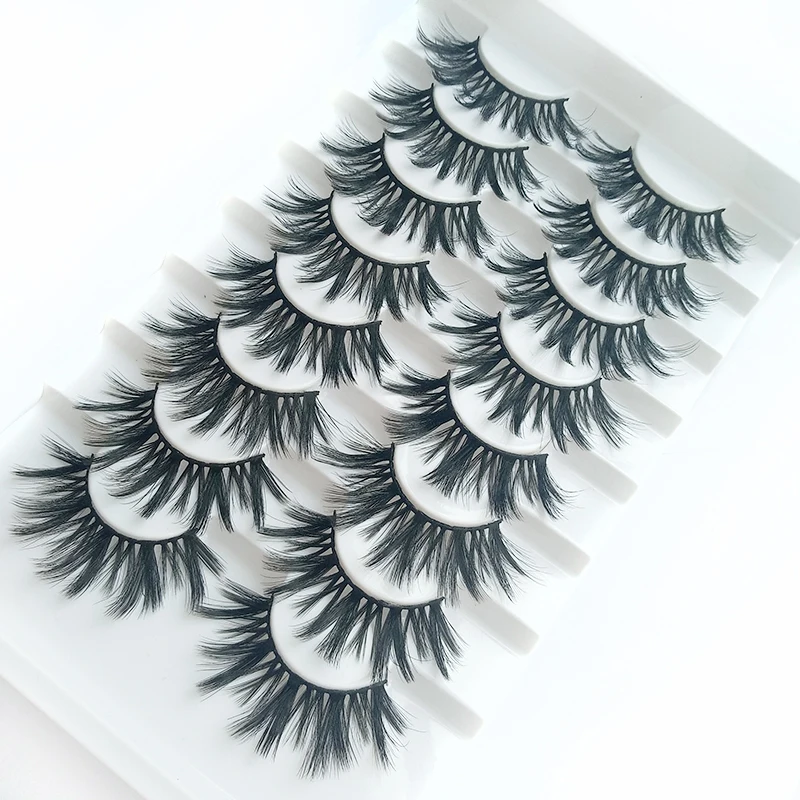 5/8 пар 3D норковые ресницы 3D натуральные накладные ресницы 3d Мягкие норковые ресницы для наращивания набор для макияжа