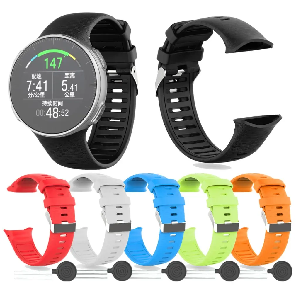 Для Polar Vantage V силиконовый смарт-ремешок для часов, браслет, ремешок, замена, запасные части, аксессуары для наручных часов