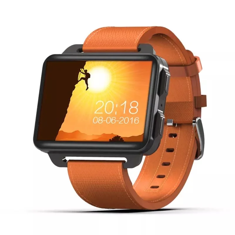Смарт-часы Tornstic LEM4 Pro 3g, мужские 2,2 дюймовый экран, поддержка sim-карты, ed 1.3MP камера, поддержка Видеозвонок, умные часы для Android - Цвет: Оранжевый
