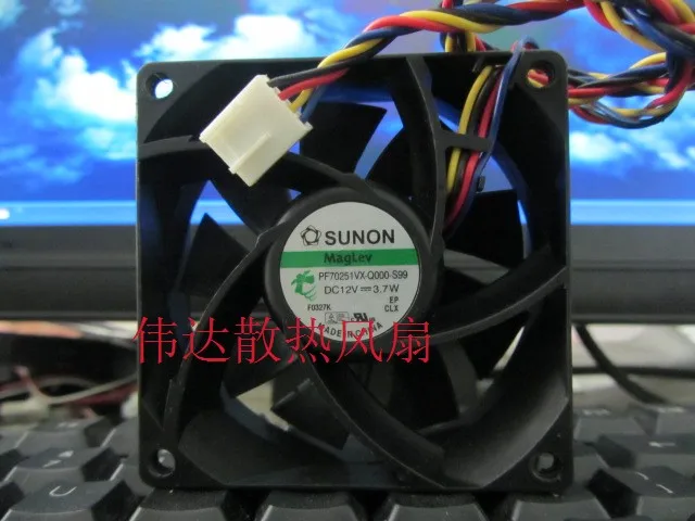 SUNON PF70251VX-Q000-S99 12V 3,7 W 7025 70 мм 7 см 4-проводной чехол вентилятор