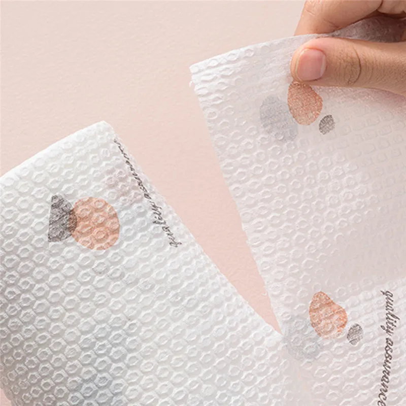 Рулон нетканого материала кухня одноразовая ткань для чистки многоцелевой Dishcloth обезжиривание бумажное кухонное полотенце мебельные инструменты@ 5