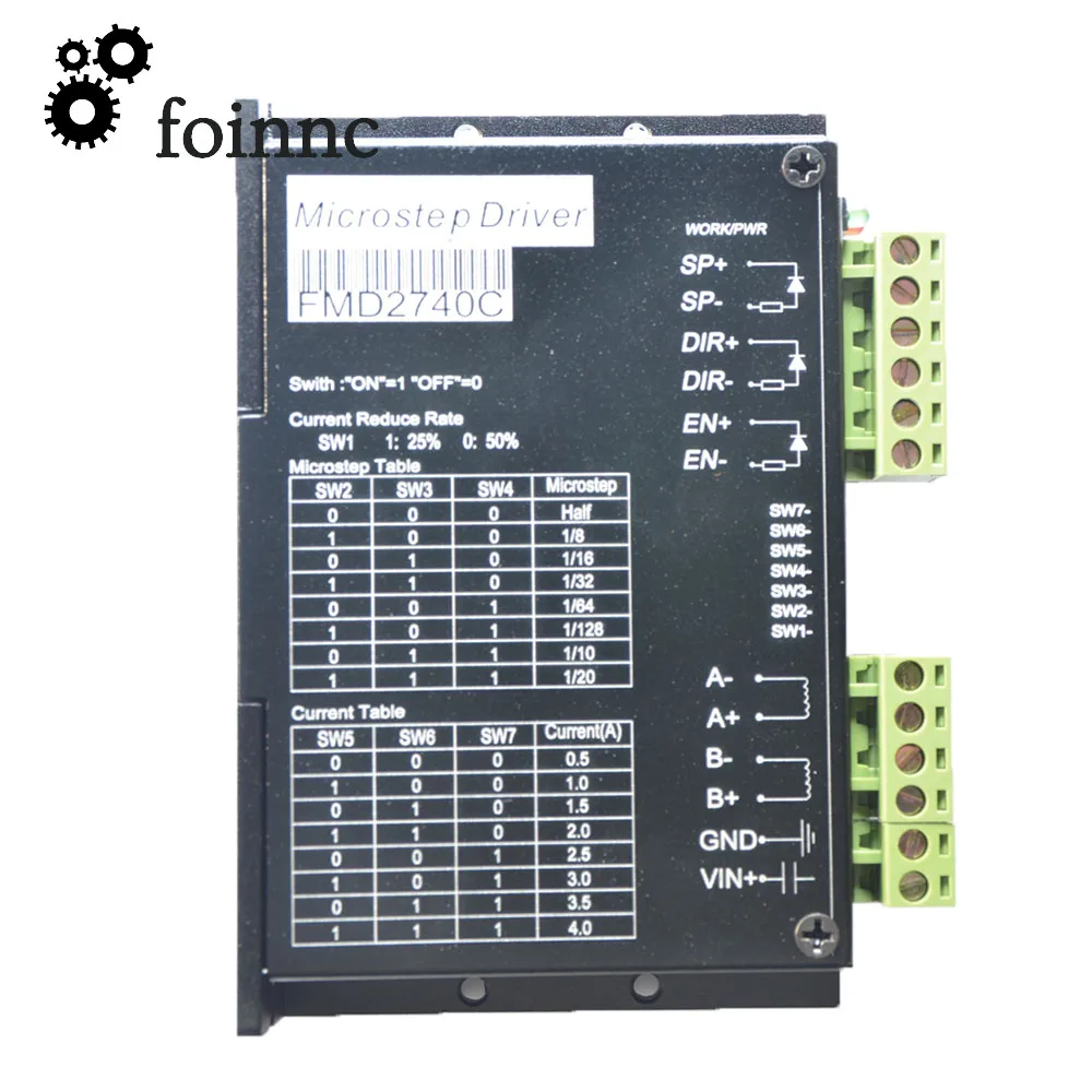 Stepper Motor Driver 3 Axis 2-Phase 4A Stepper Motor Driver Controller 128 Microstep LV8727 DD8727T3V1