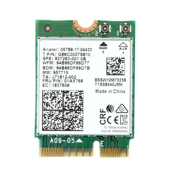 

1.73Gbps Network Card Professional High Speed Dual Band Wireless Mini Stable Practical Laptop Use 9560AC 9560NGW Bluetooth