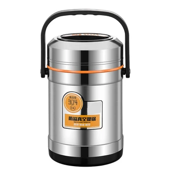 

Big Capacity 304 Stainless Steel Vacuum Insulated Lunch Box Two Layers Insulated Barrel Adult Students Lunch Box