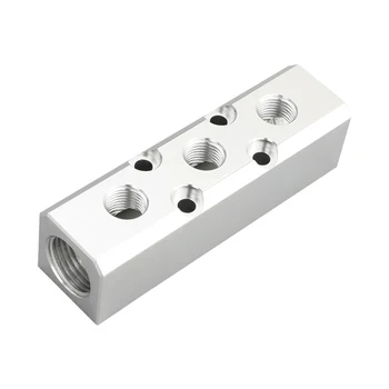 

Pneumatic quick coupling multi-pipe base Medium/large flow 2~10 holes Pneumatic components Multi-pipe gas row Aluminum strip