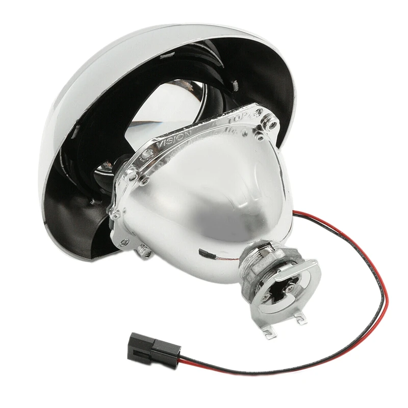 LHD 2 шт. 2,5 дюймов мини би-ксенон H1 HID фары проектор Объектив Halo Кольцо Hi/Lo