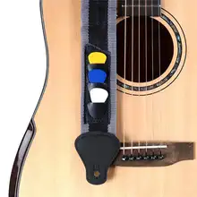 Гитарный ремешок W/3 pick Plectrums держатели кожа электрическая акустическая бас концы Многофункциональный черный полезный нейлон