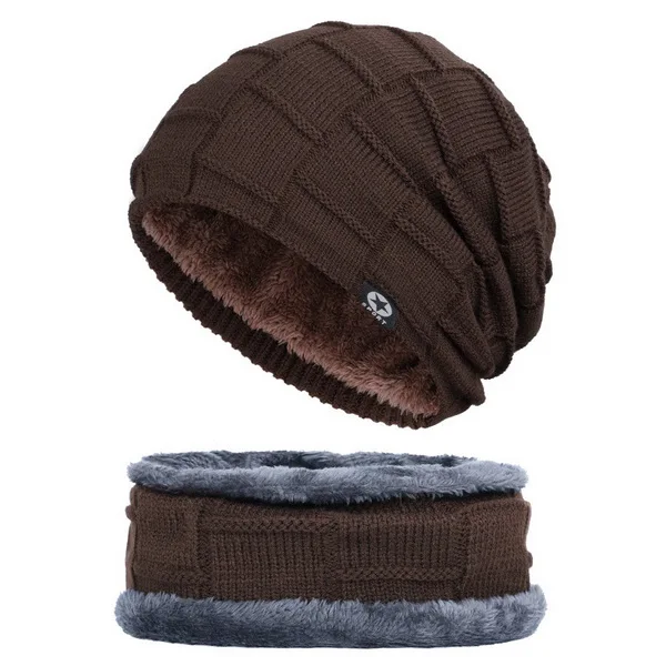 Фирменные NUZADA для мужчин и женщин, шерстяной шарф, шапки Skullies Beanies, шапки, зимняя Лыжная шапочка, теплая шапка-маска, вязаная шапка с защитой от холода - Цвет: Coffee-Coffee