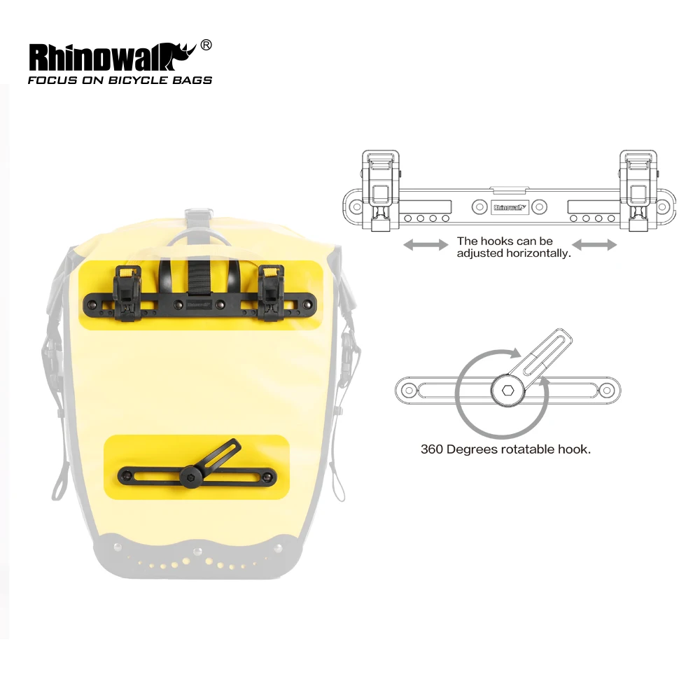 Rhinowalk RK19005 Bicycle Bag Buckle Set Bike Bag Accessories - Image 3