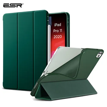 

ESR iPad Cover for 2020 iPad Pro 12.9/11 Inch 2nd 4th Version TPU Back Smooth Touch Feel Auto Wake/Sleep Smart Cover Case