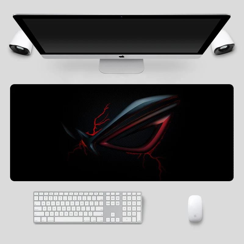 Мода 90x40 см большой ASUS игровой коврик для мыши Республика геймеров клавиатура с запирающимся краем резиновый ноутбук Настольный коврик