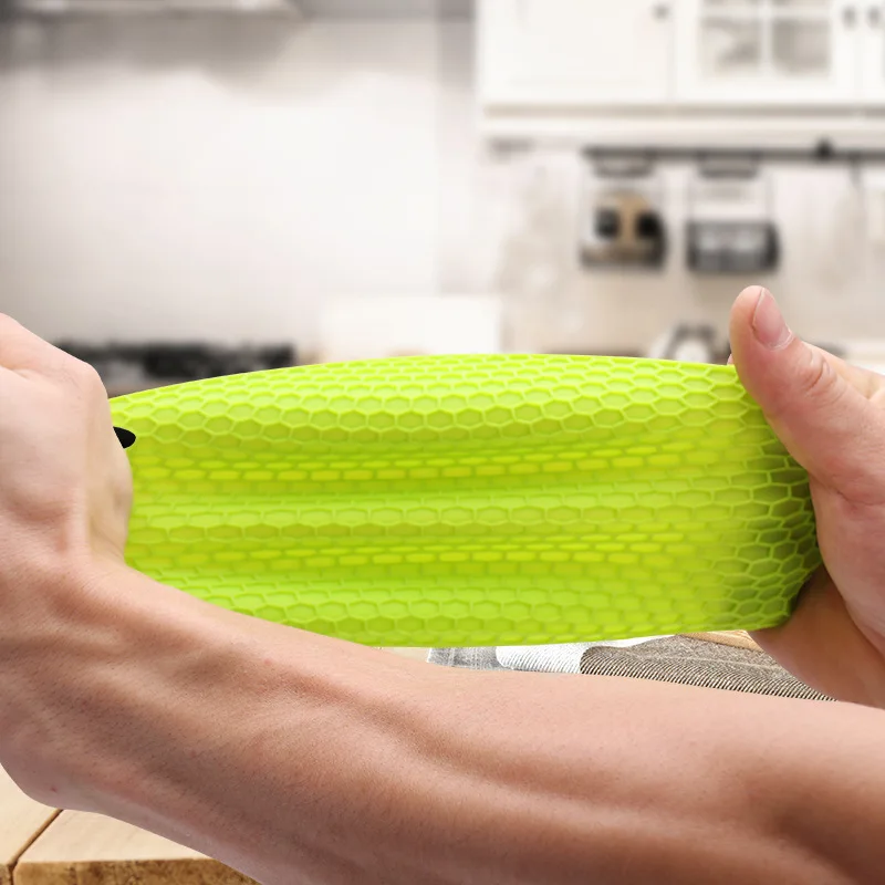 Круглый термостойкий силиконовый коврик подставки для кружек стол кухонная салфетка-подставка аксессуары нескользящий термостойкий Коврик, подложка под стол