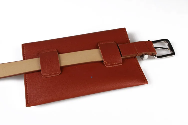 Classic Womens Waist Pack Casual PU Leather Belt Bag Vintage Waist Pouch Fanny Pack Coin Purse Luxury Round Ring Mini Phone Bag