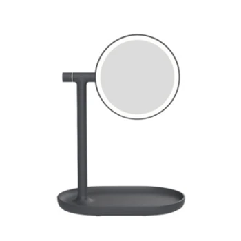 

Flip Makeup Mirror Desktop Simple LED Double-Sided Mirror Table Lamp Storage nifying Dressing Mirror