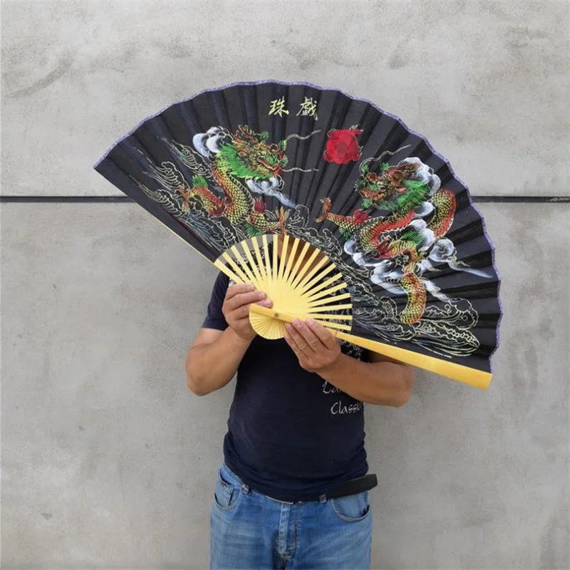 Подвесной вентилятор декоративный вентилятор китайский стиль ремесло шелковая ткань вентилятор большой складной вентилятор для жизни 3