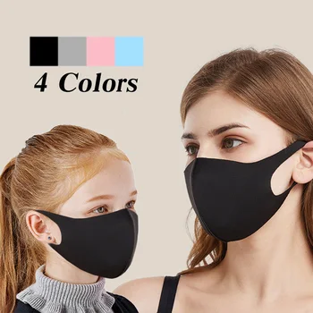 

1PCS Mask Dustproof Mouth Face Mask Kpop Lucky Bear Women Men Muffle Face Mouth Masks k-pop black mask