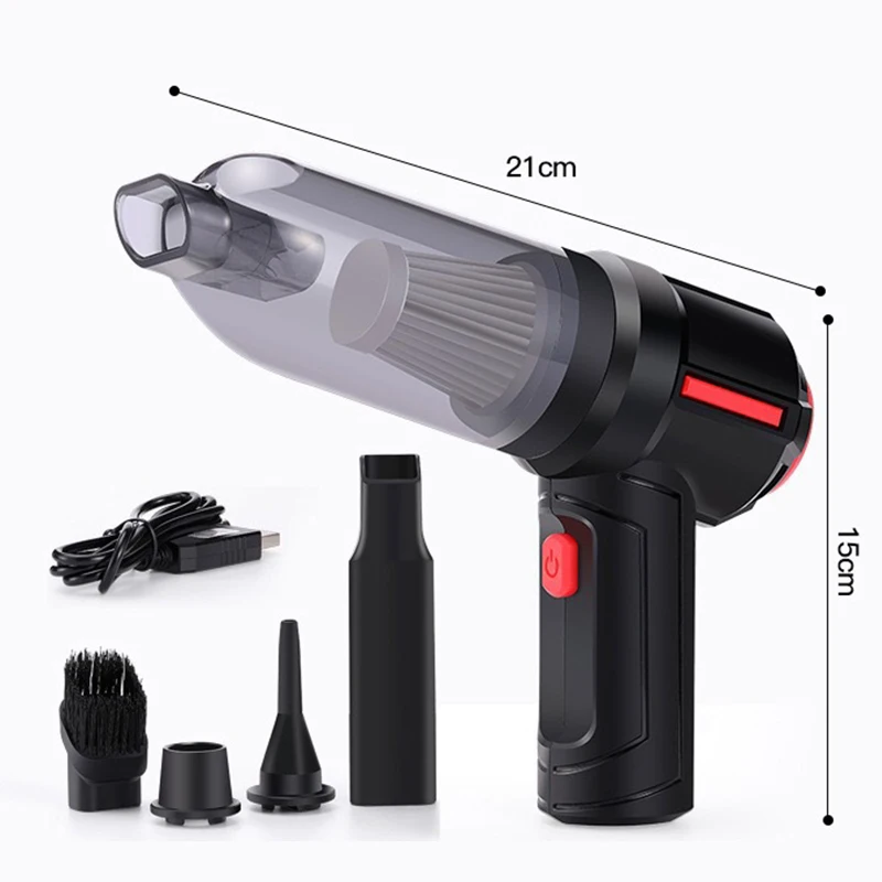 Cordless Air Blower & Handheld Vacuum Cleaner 2in1 for Computer Laptop Car Cleaner Cleaning Tool For Keyboard