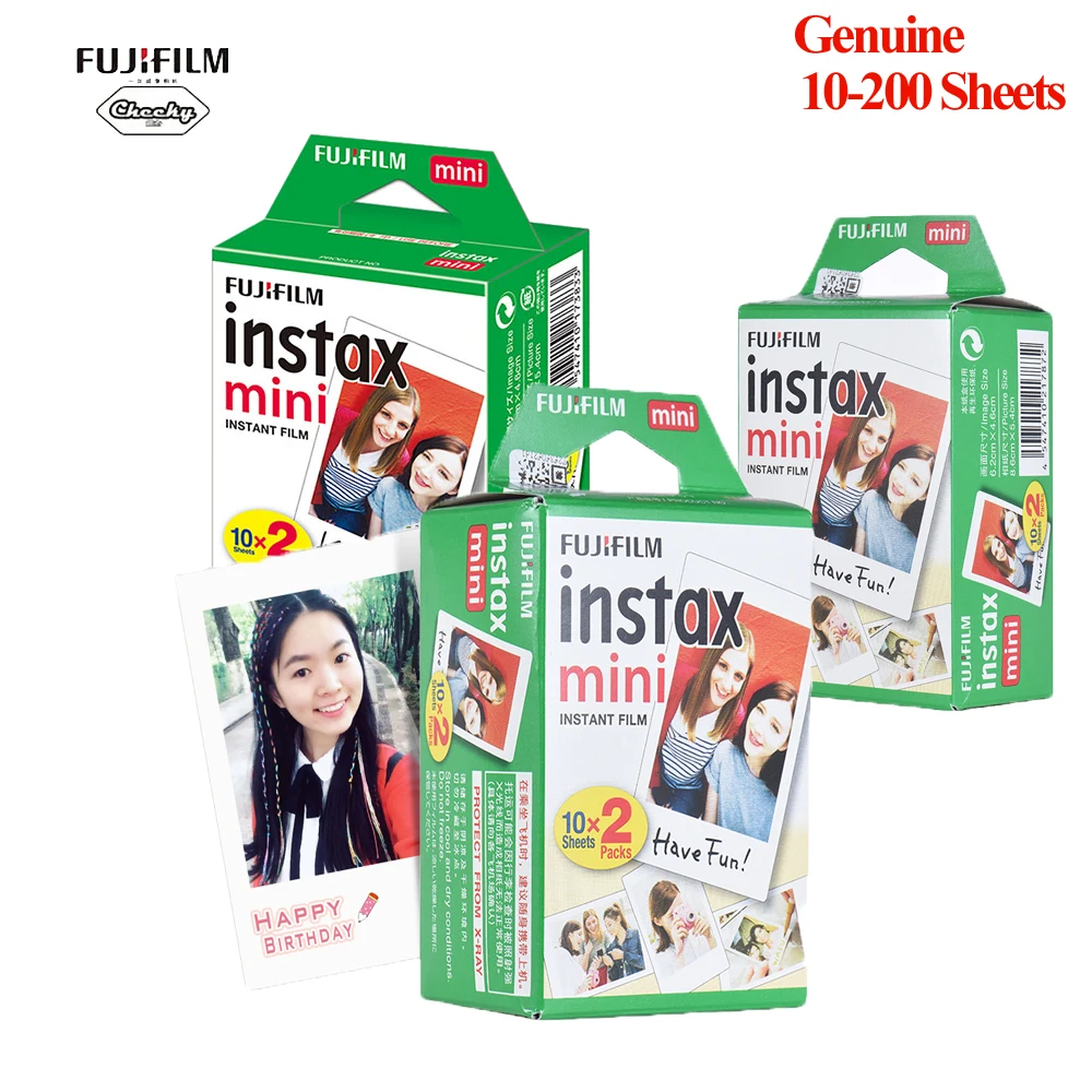 

Fujifilm Instax Mini 8 9 Film 10-200 Sheet Mini White Instant Photo Paper for Camera Instax Mini7s 25 50s 90 Photo Paper White