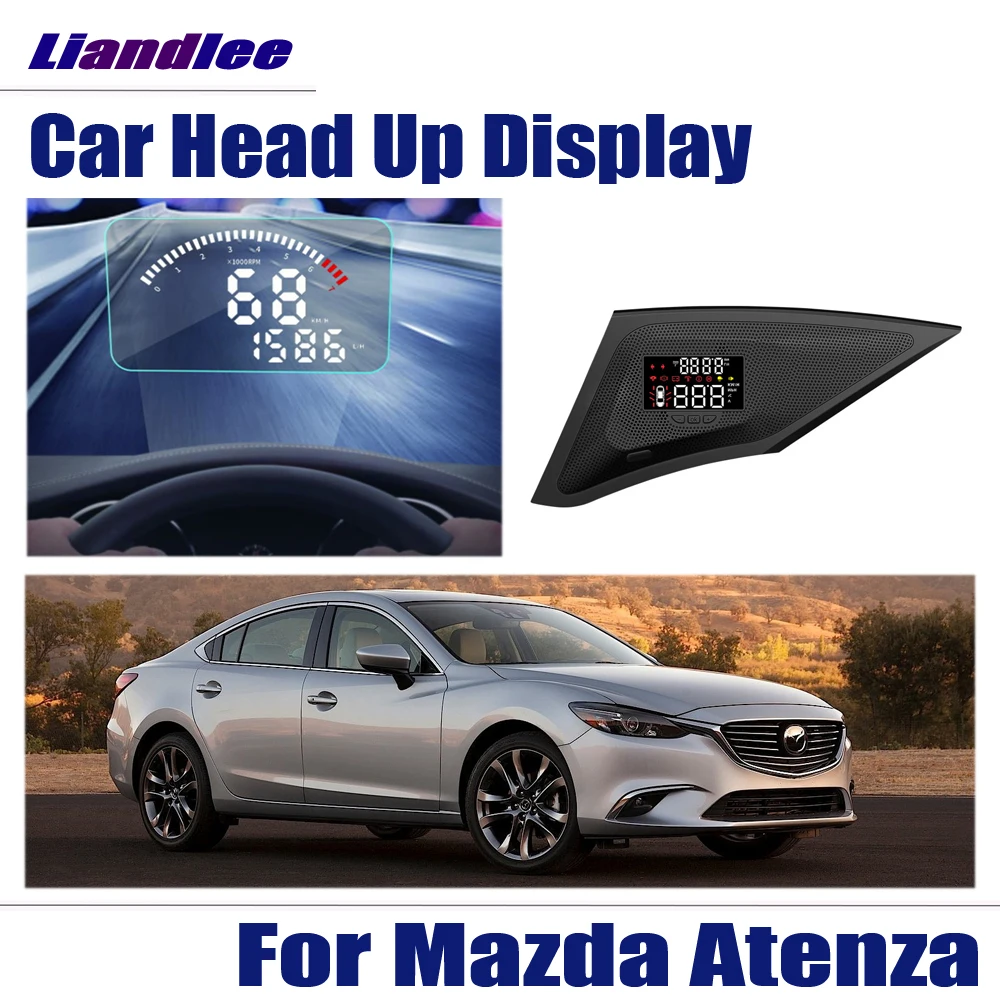 

For Mazda Atenza 2018~2019 Safe Driving Screen OBD Speedometer Projector Windshield Car HUD Head Up Display