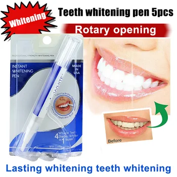 

5pcs Teeth Whitening Pen Oral Hygiene Cleaning Teeth Care Tooth Cleaner Tartars Remover VJ-Drop