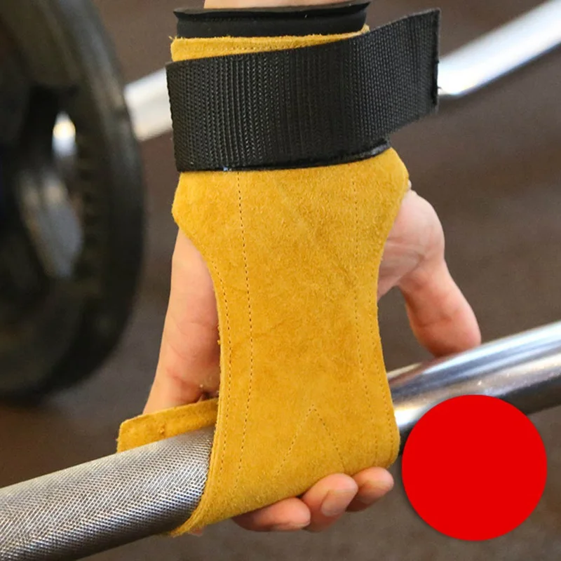 1 шт. перчатки для гимнастики из воловьей кожи, противоскользящие перчатки для тренажерного зала, фитнеса, тяжелой атлетики