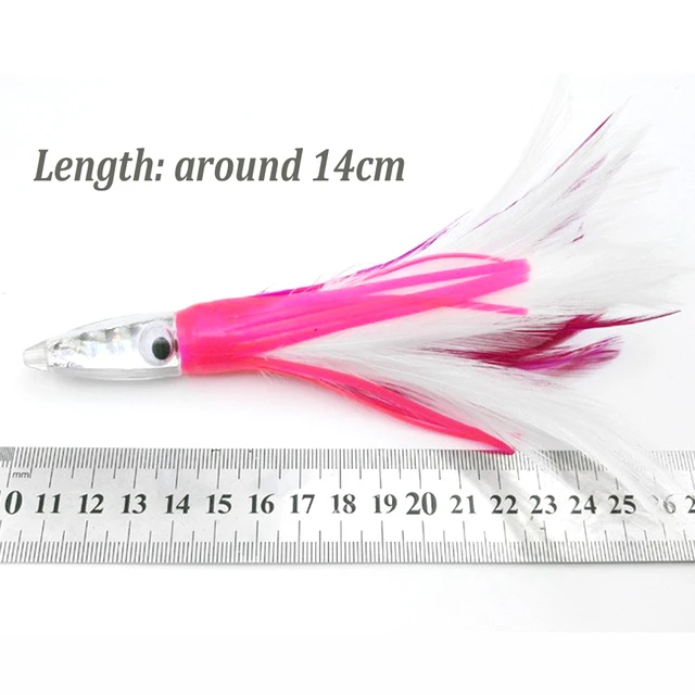 Leurres 17cm Traine Lot De 6 Leurres De Pêche Traîne - 17cm - Marlin, Thon, Mahi - Montage Professionnel Leures Mer Gros Poissons