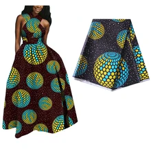 Дизайн африканская Анкара печатная настоящая восковая ткань швейная батик ткань нигерийская голландская настоящая восковая ткань для женского платья